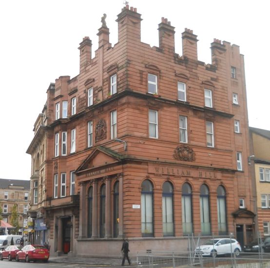 Red Sandstone Building at Bridgeton Cross in the East of Glasgow