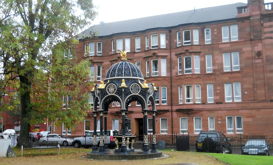 Ornamental Fountain at Bridgeton Cross in the East of Glasgow