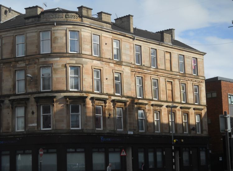 Tenement Building at Bridgeton Cross in the East of Glasgow
