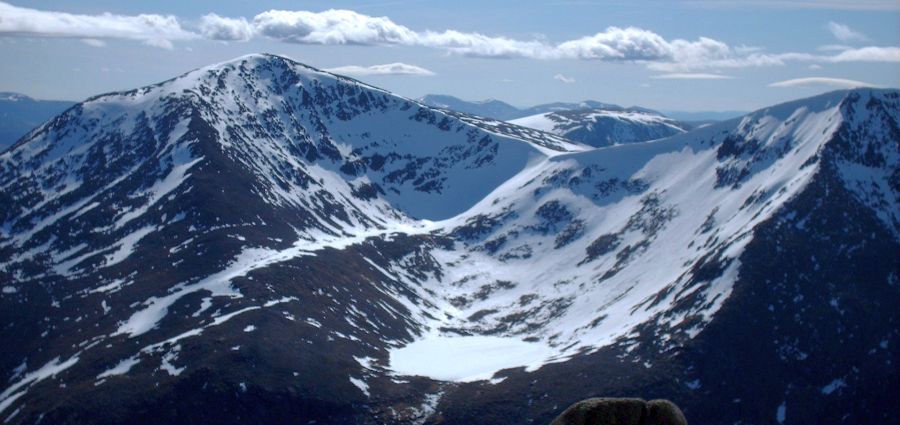 Cairntoul and Angel Peak in the Cairngorms Massif