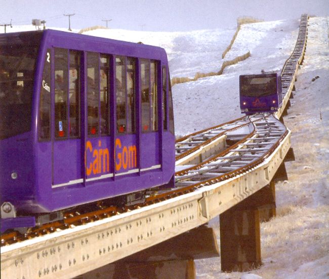 Funicular Tramway on Cairngorm at Aviemore
