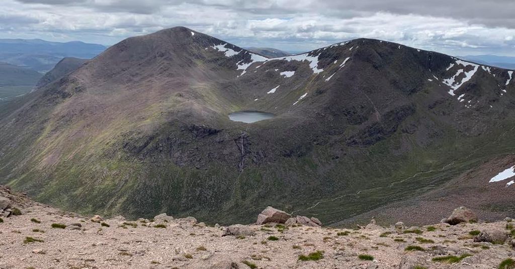 Cairntoul from Braeriach in the Cairngorm Mountains of Scotland