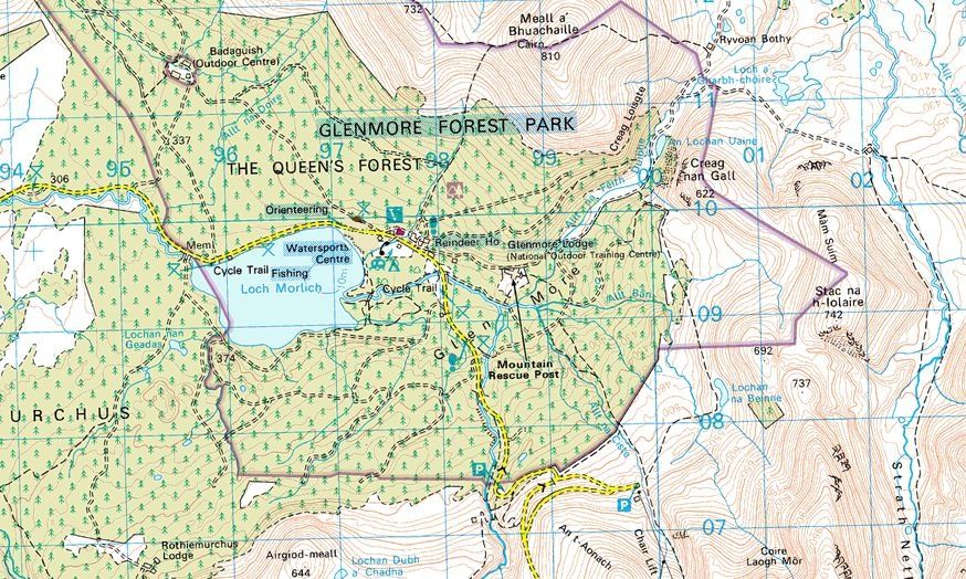 Map of Loch Morlich