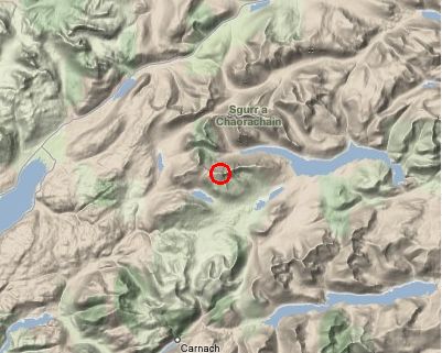 Lurg Mhor & Loch Monar - location map