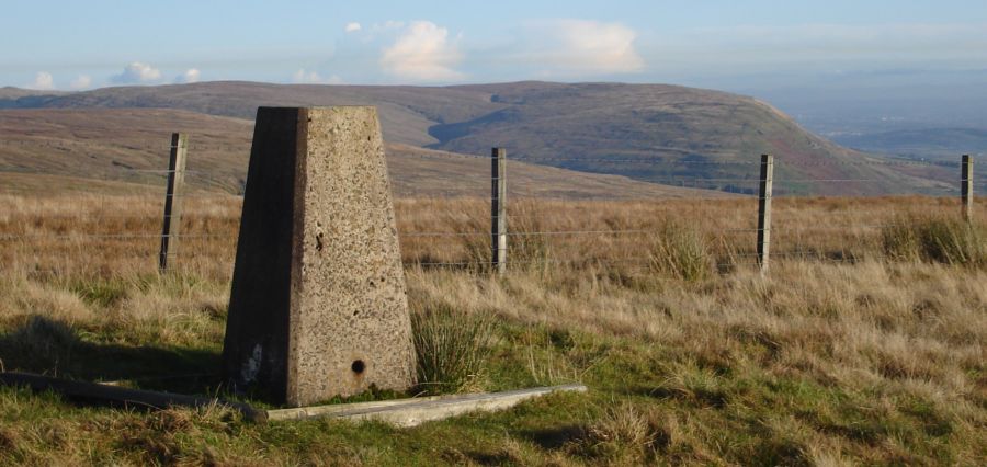 Trig Point at Dumbreck on the Campsie Fells