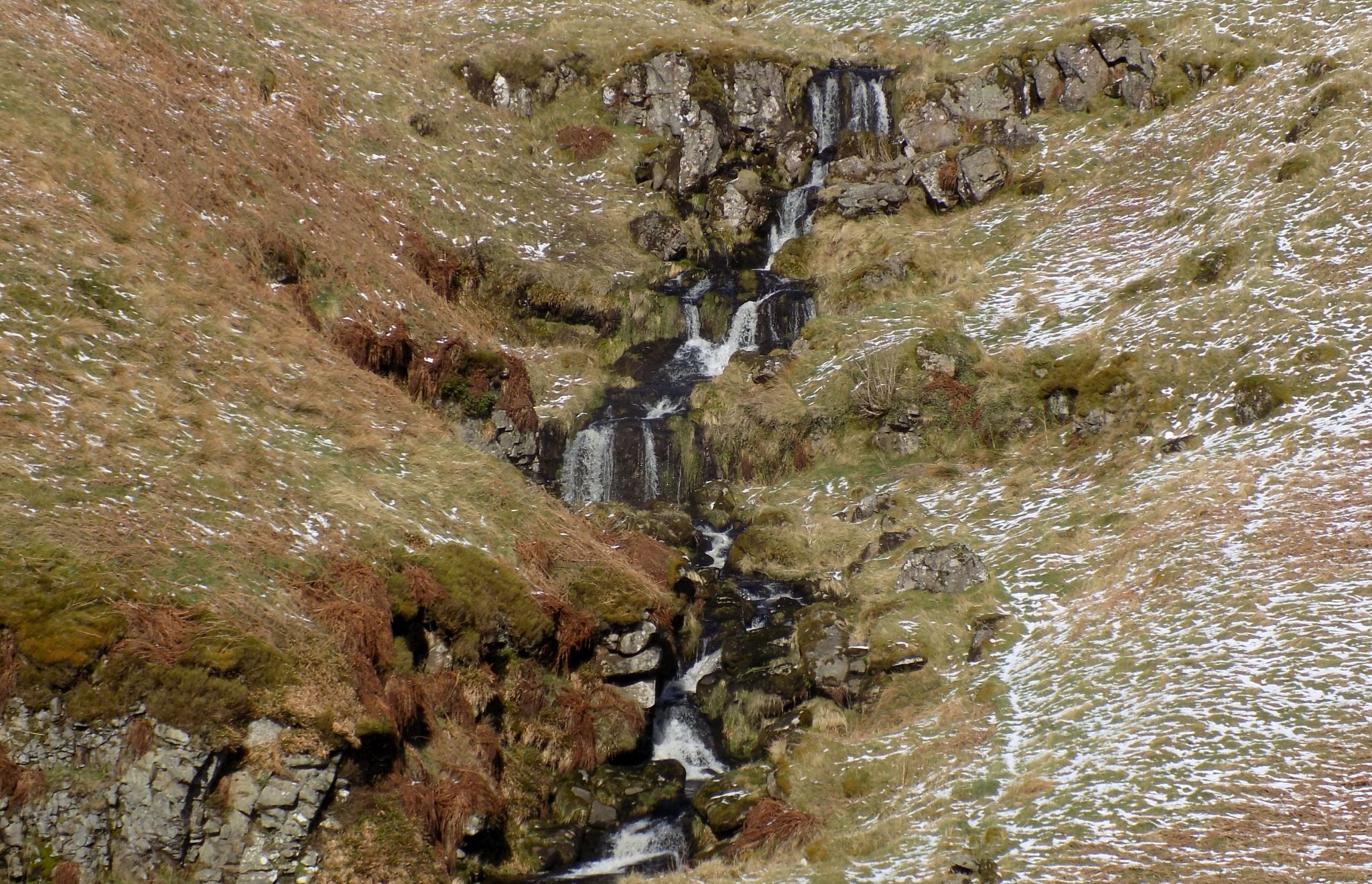 Allanhead Waterfalls above Campsie Glen in the Campsie Fells