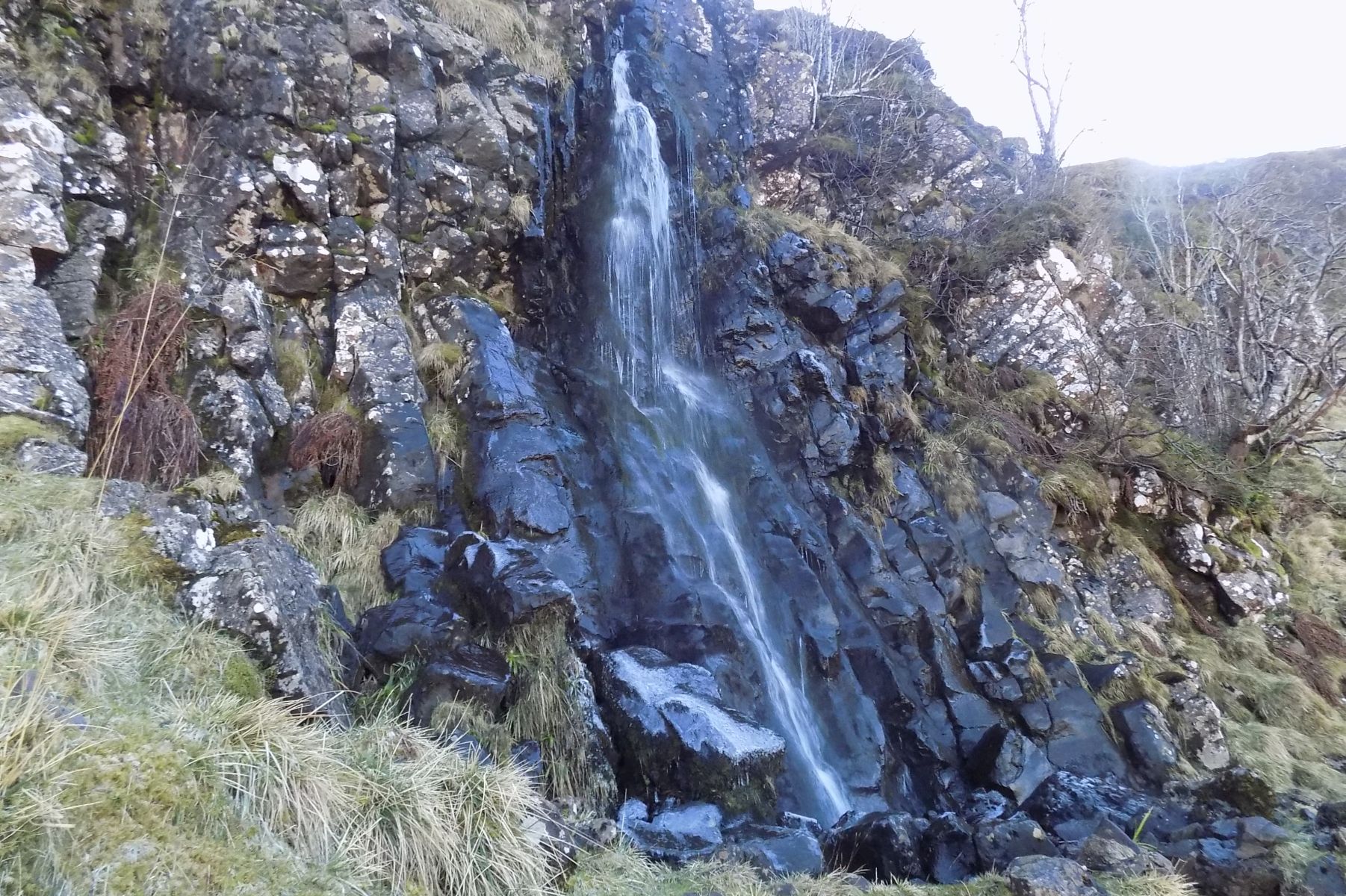 Waterfalls in Corrie of Balglass