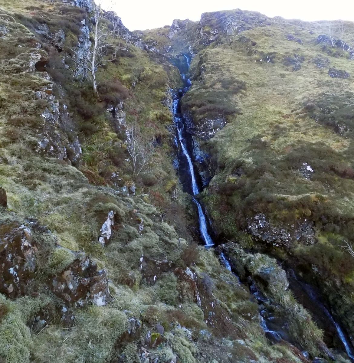 Waterfall in Corrie of Balglass