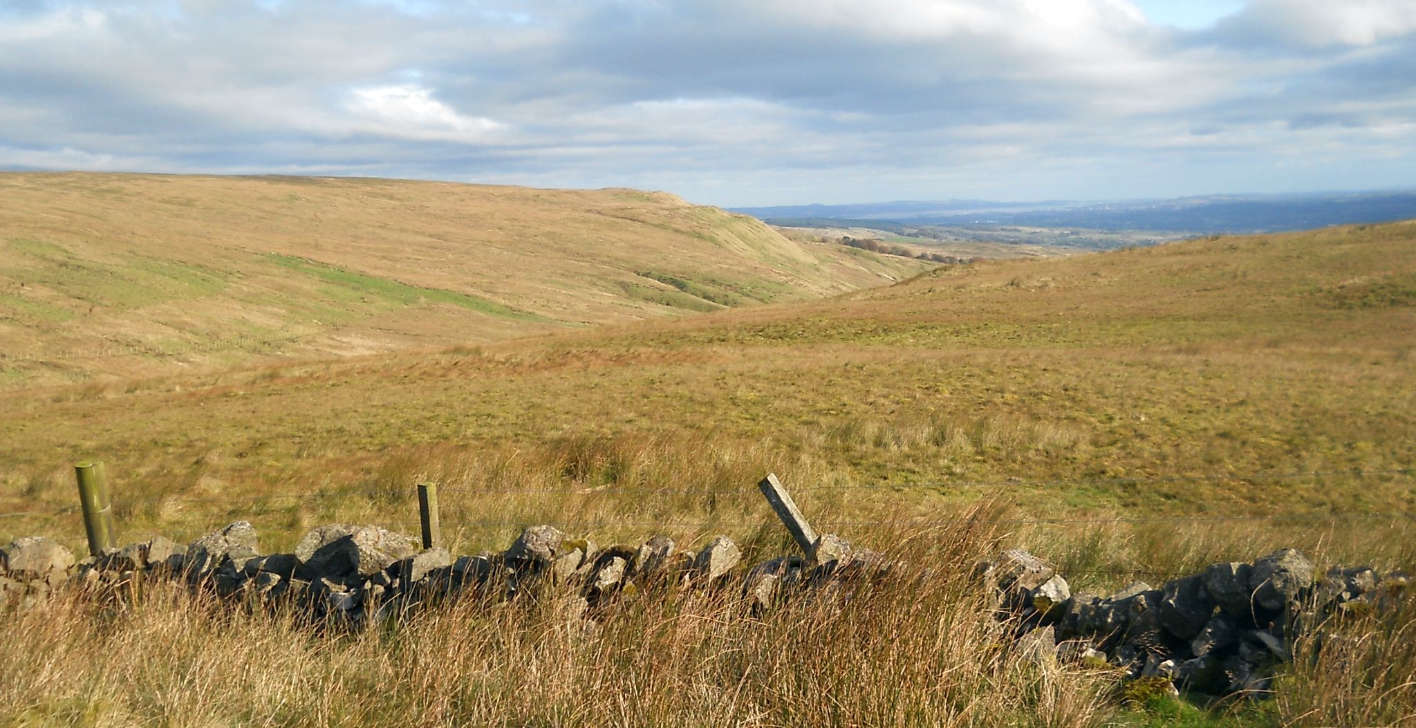 View to the east along the Campsie Fells