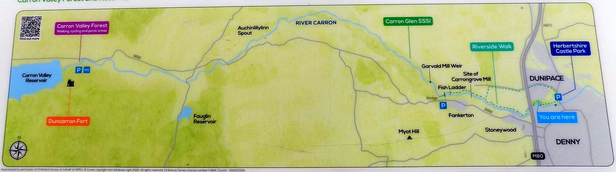 Map of Carron River Valley