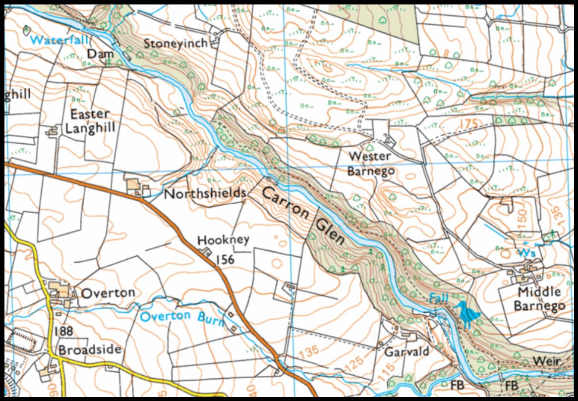 Map of Carron Glen