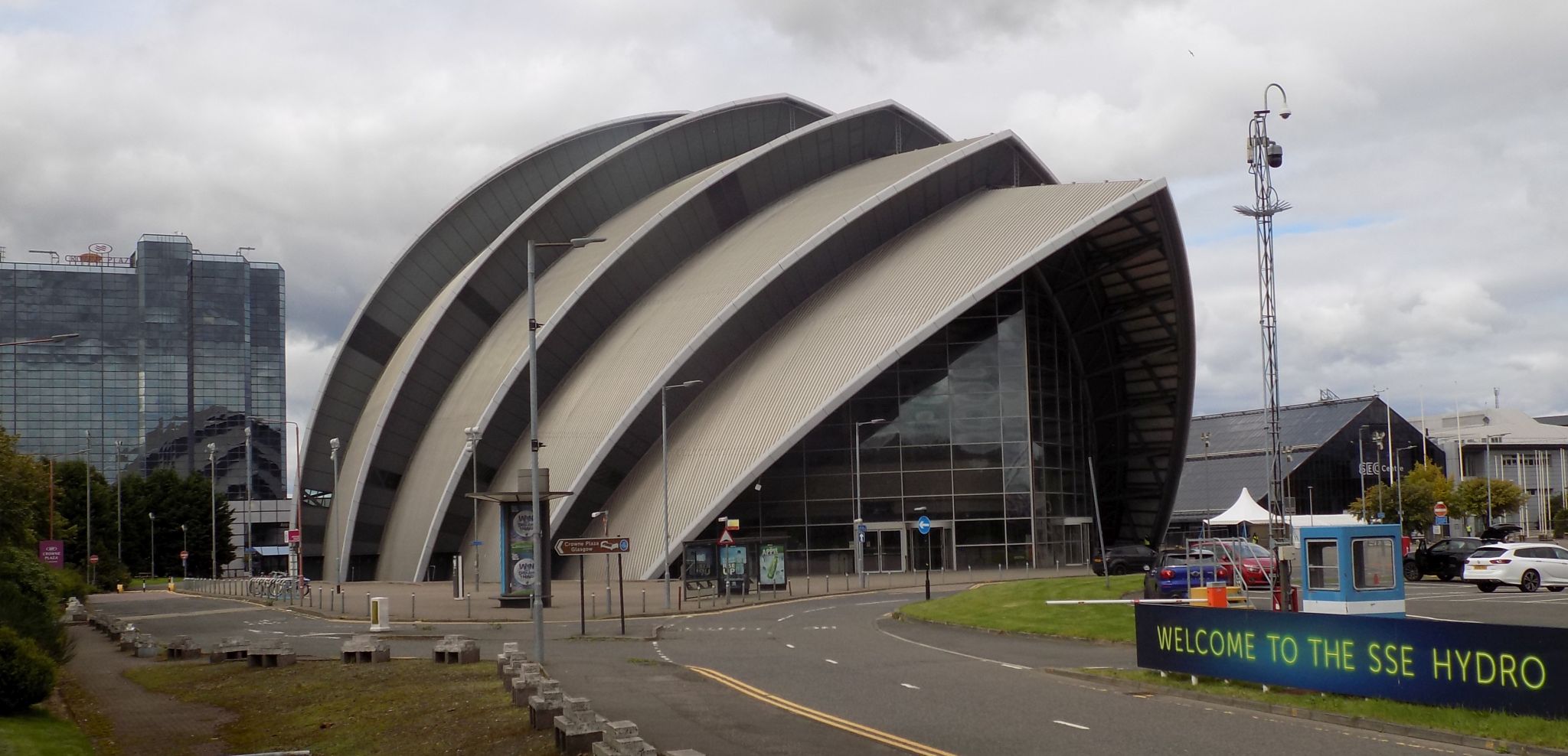 The Armadillo Building in the SECC across the River Clyde from the Glasgow Science Centre