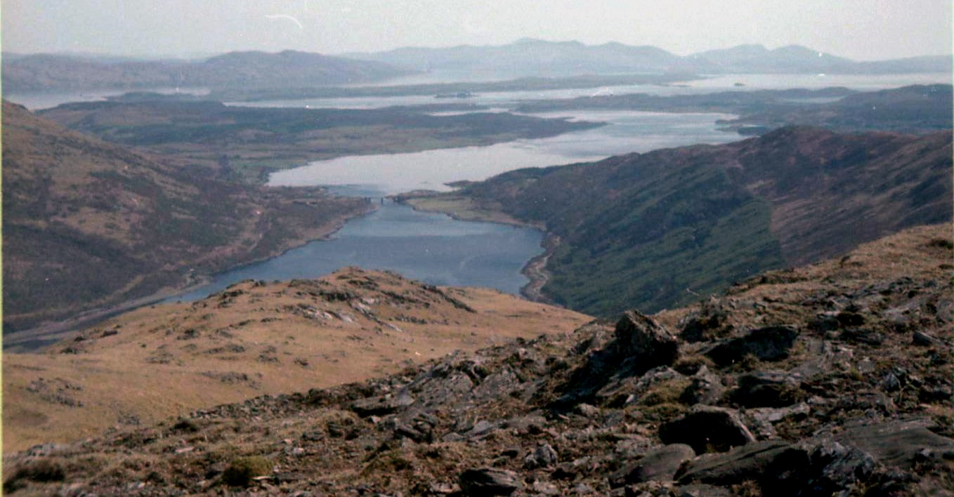 Loch Creran on ascent to Beinn Sgulaird