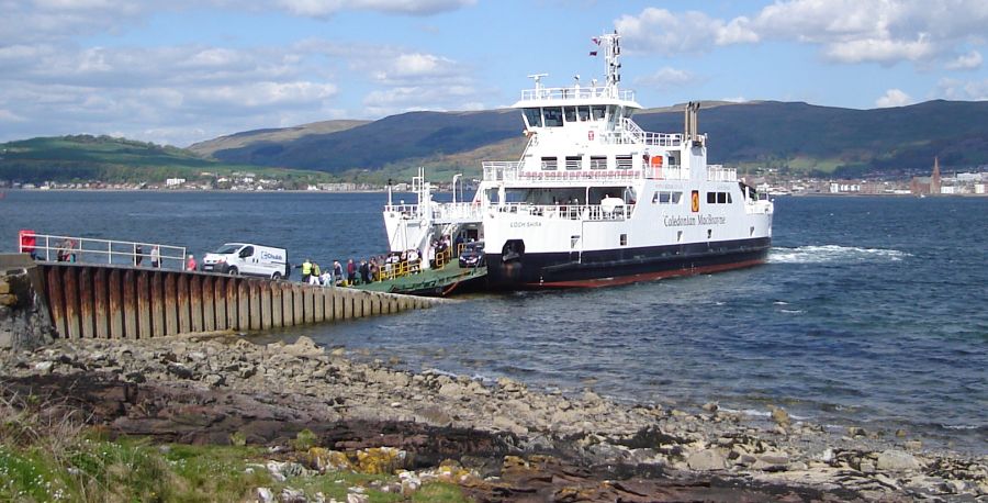 Disembarking from Ferry on to the Isle of Cumbrae