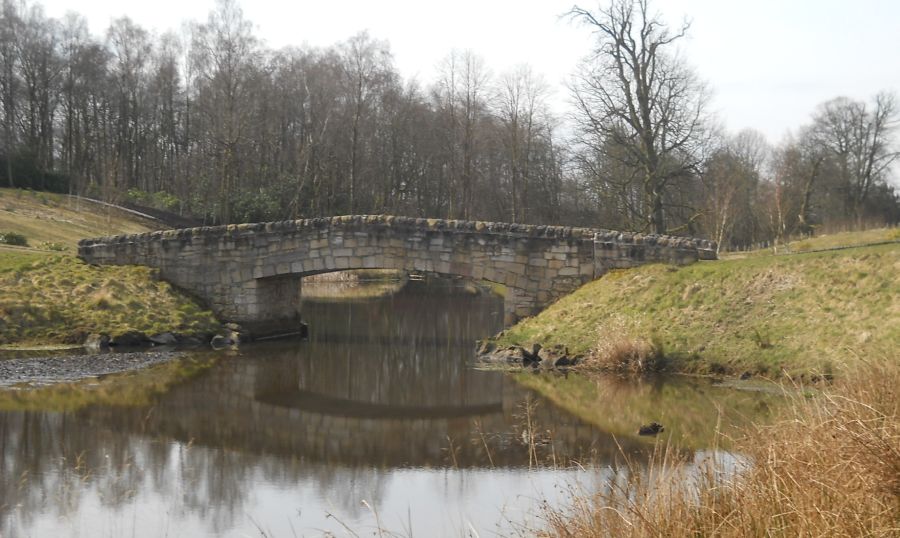 Bridge over stream in Dougalston Estate