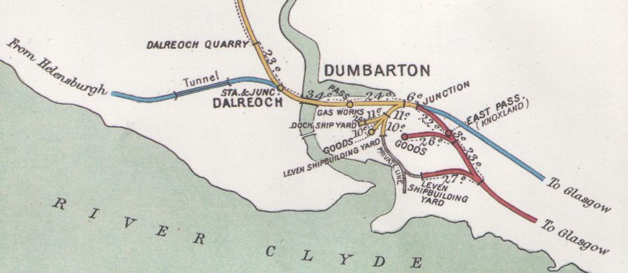 Map of Dumbarton
