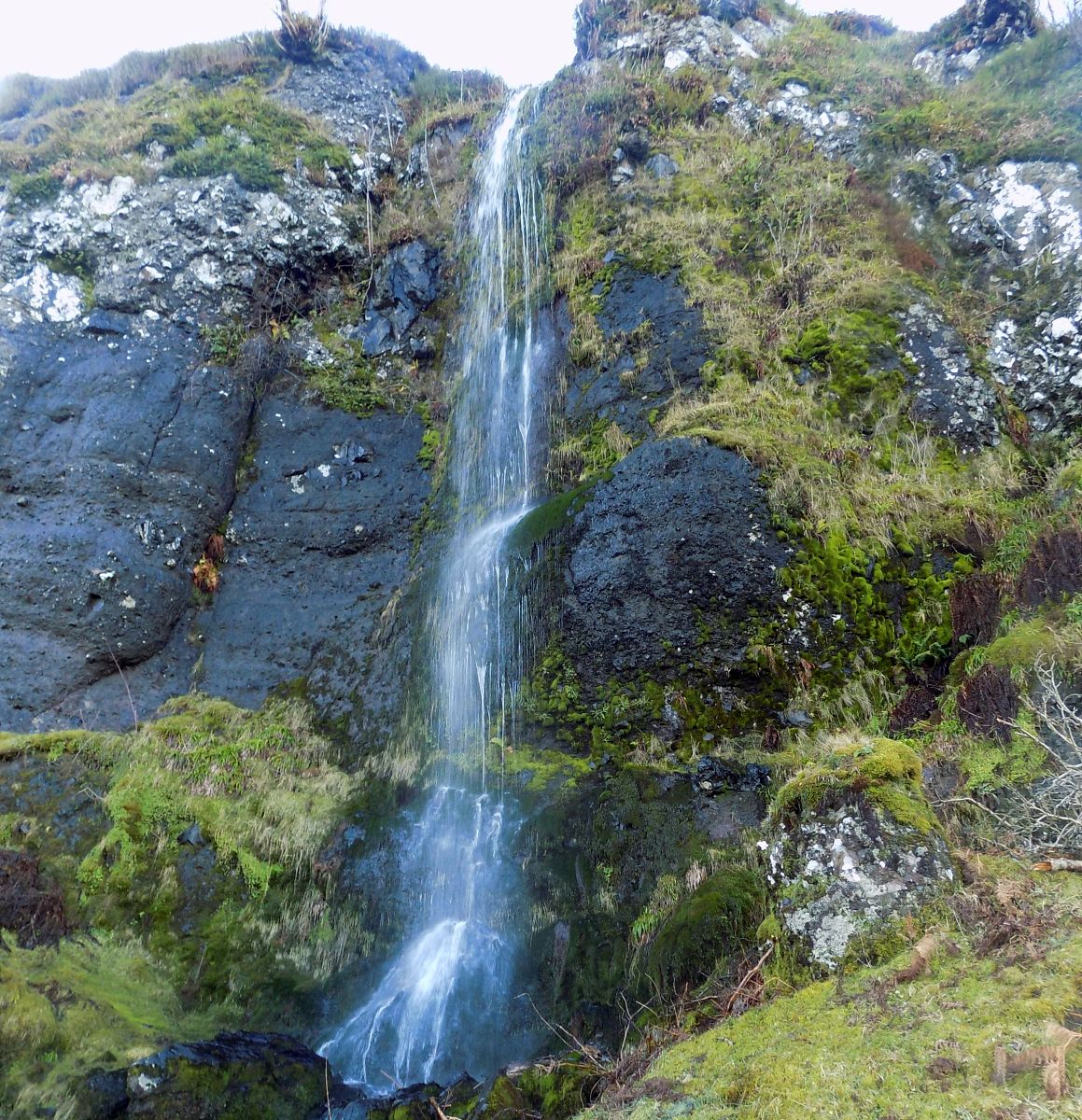 Black Spout waterfall in the Campsie Fells