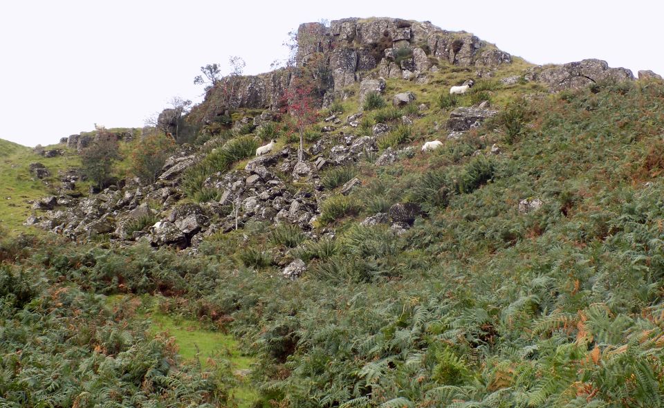 Rock cliffs on Dunmore