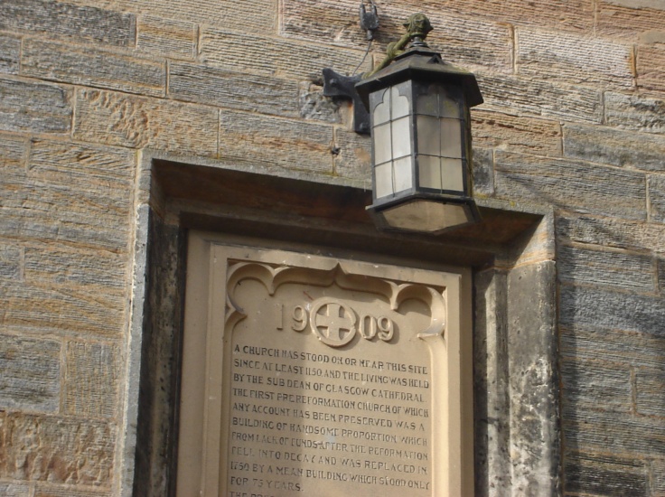 Inscription on Parish Church at Cadder