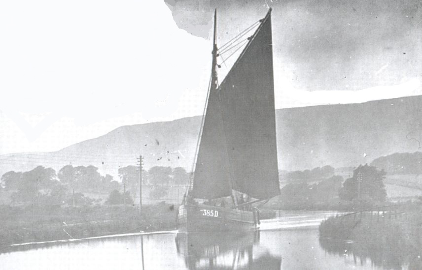 Sailing Boat on The Forth and Clyde Canal