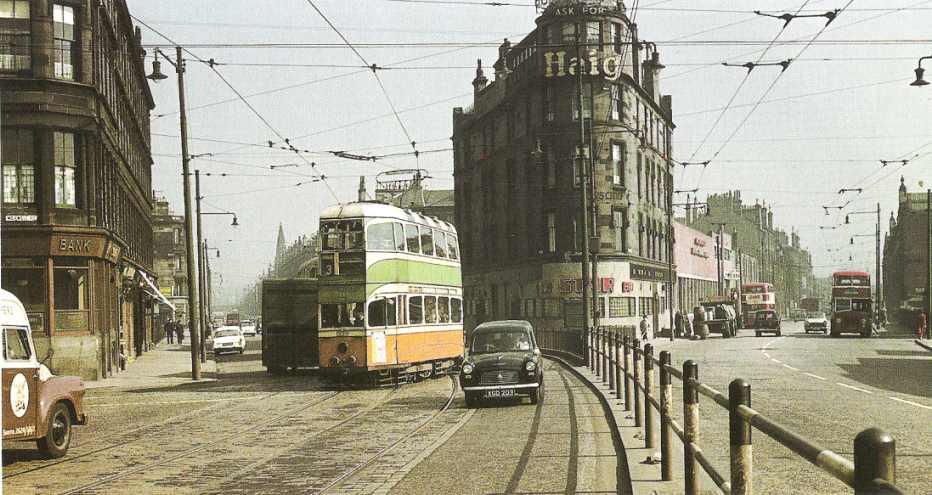 Glasgow Corporation tramcar at Eglinton Toll