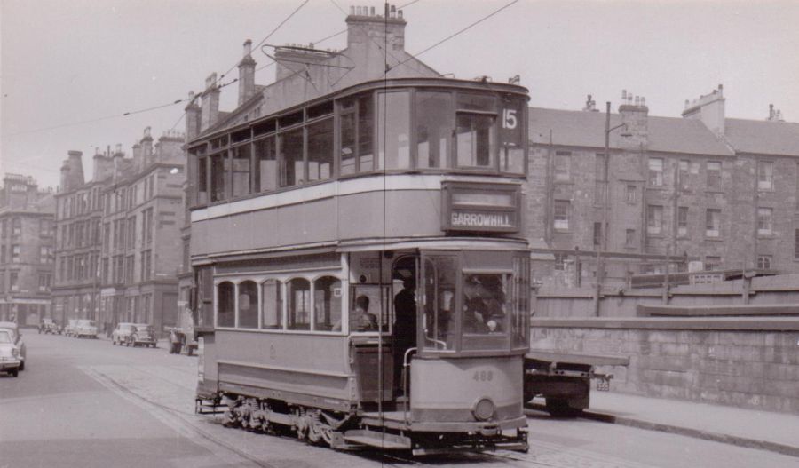 Glasgow Corporation tramcar in Garrowhill