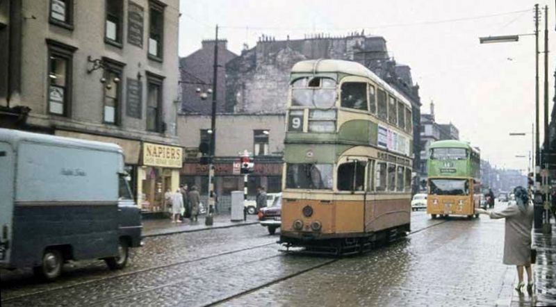 Glasgow Corporation tramcar in Argylle Street