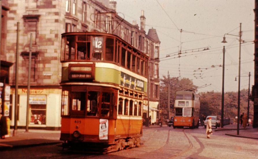 Glasgow Corporation tramcar in Cathcart