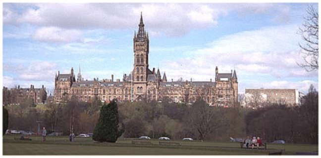 University of Glasgow from Kelvingrove Park
