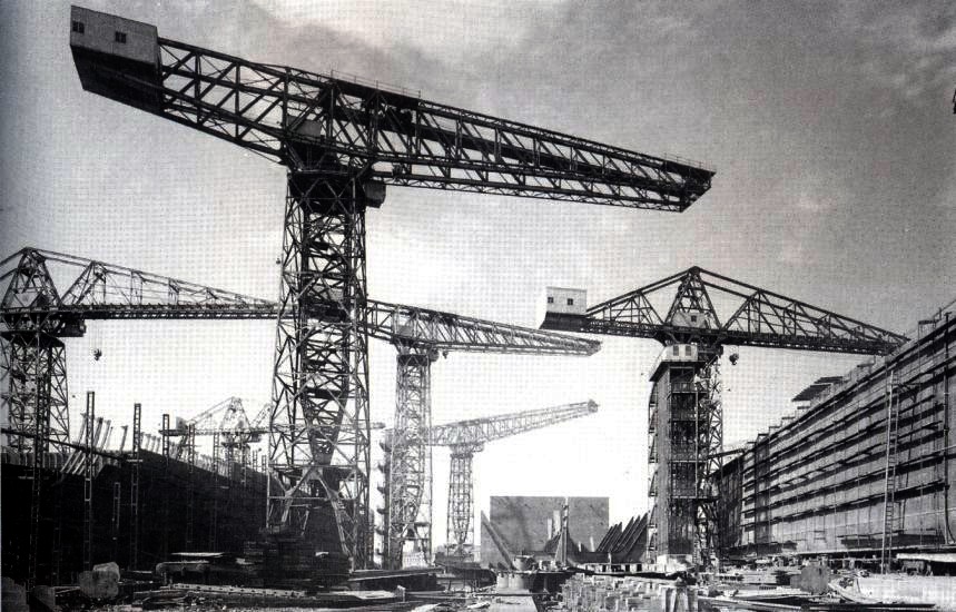 Shipyard Cranes on the River Clyde