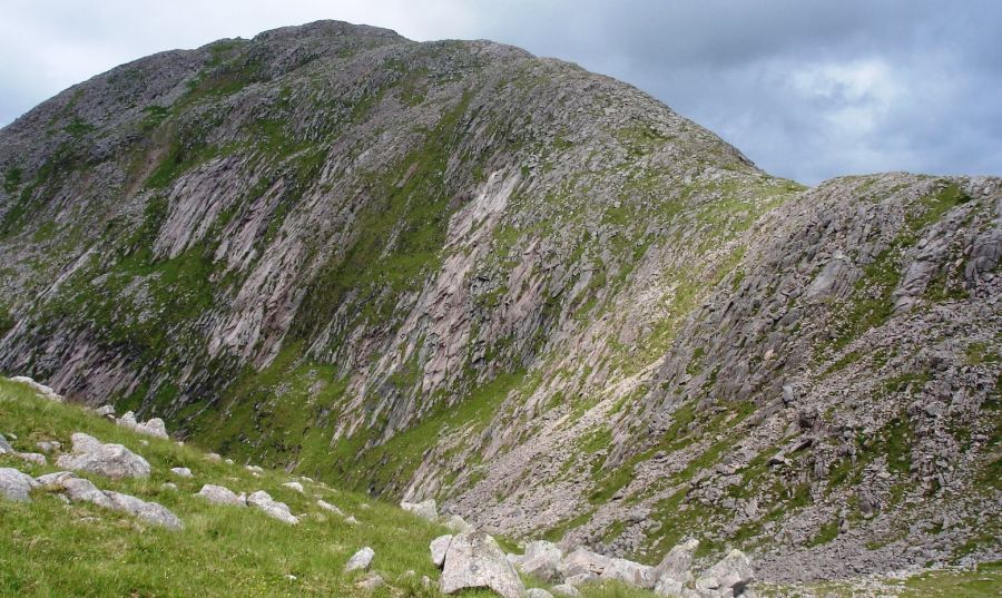 Rocky summit ridge of Beinn Sgulaird