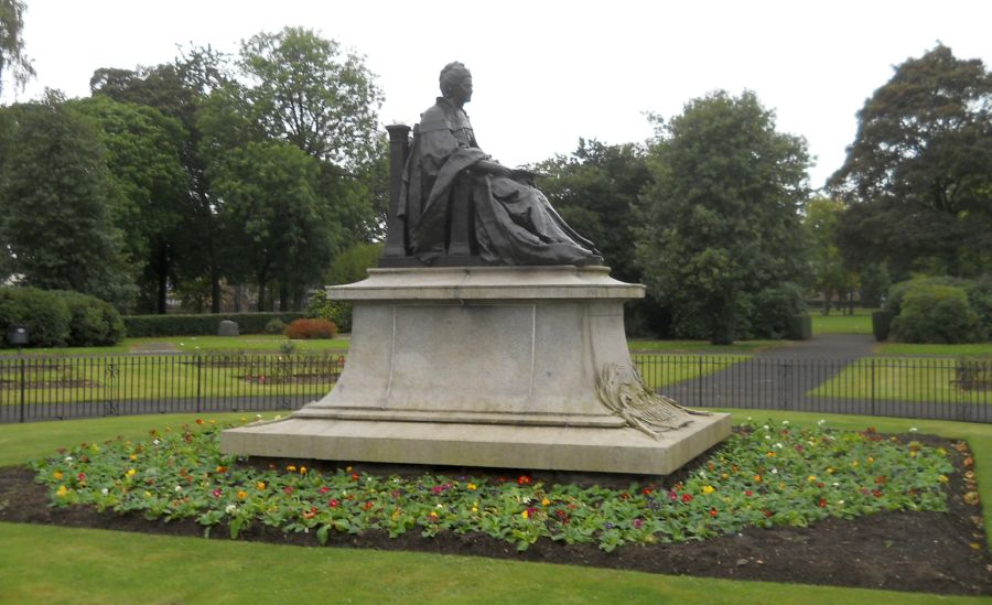 Statue of Isabella Elder in Elder Park in Govan, Glasgow