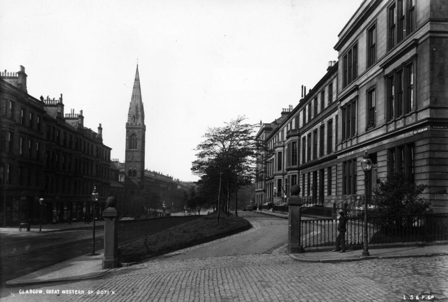 Terraces in Great Western Road, Glasgow