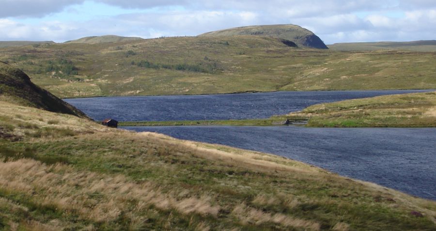 Cochno Loch and Jaw Reservoir in the Kilpatrick Hills
