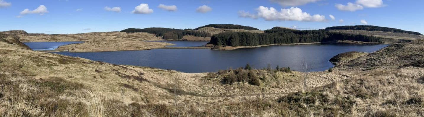 Cochno Loch and Jaw Reservoir in the Kilpatrick Hills