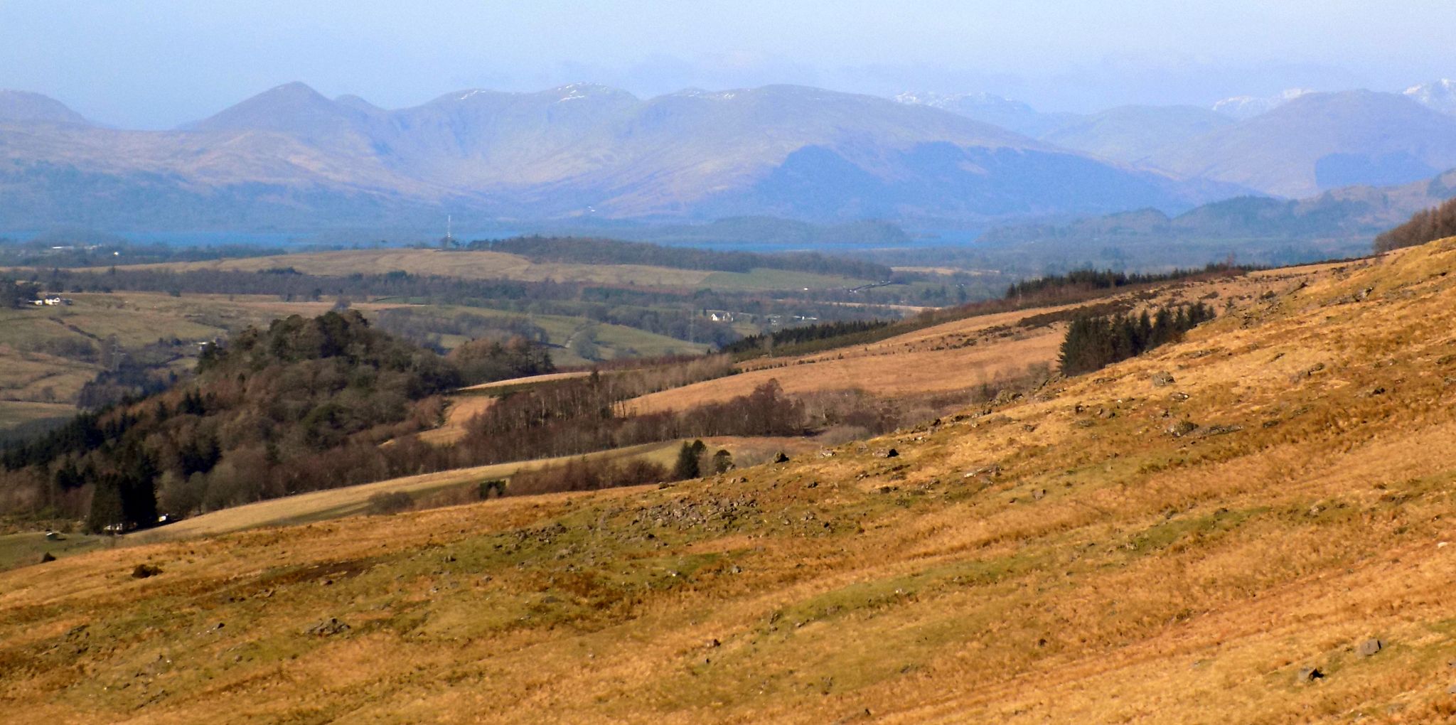 Luss Hills above Loch Lomond from the Bannan Crags