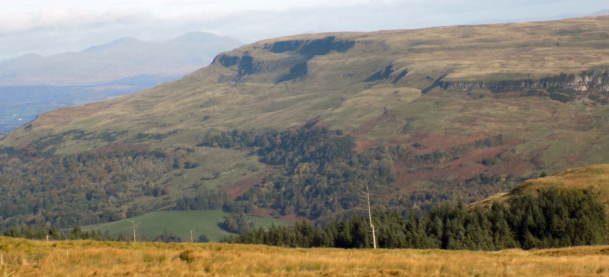 Stronend above Fintry Village from the Campsie Fells
