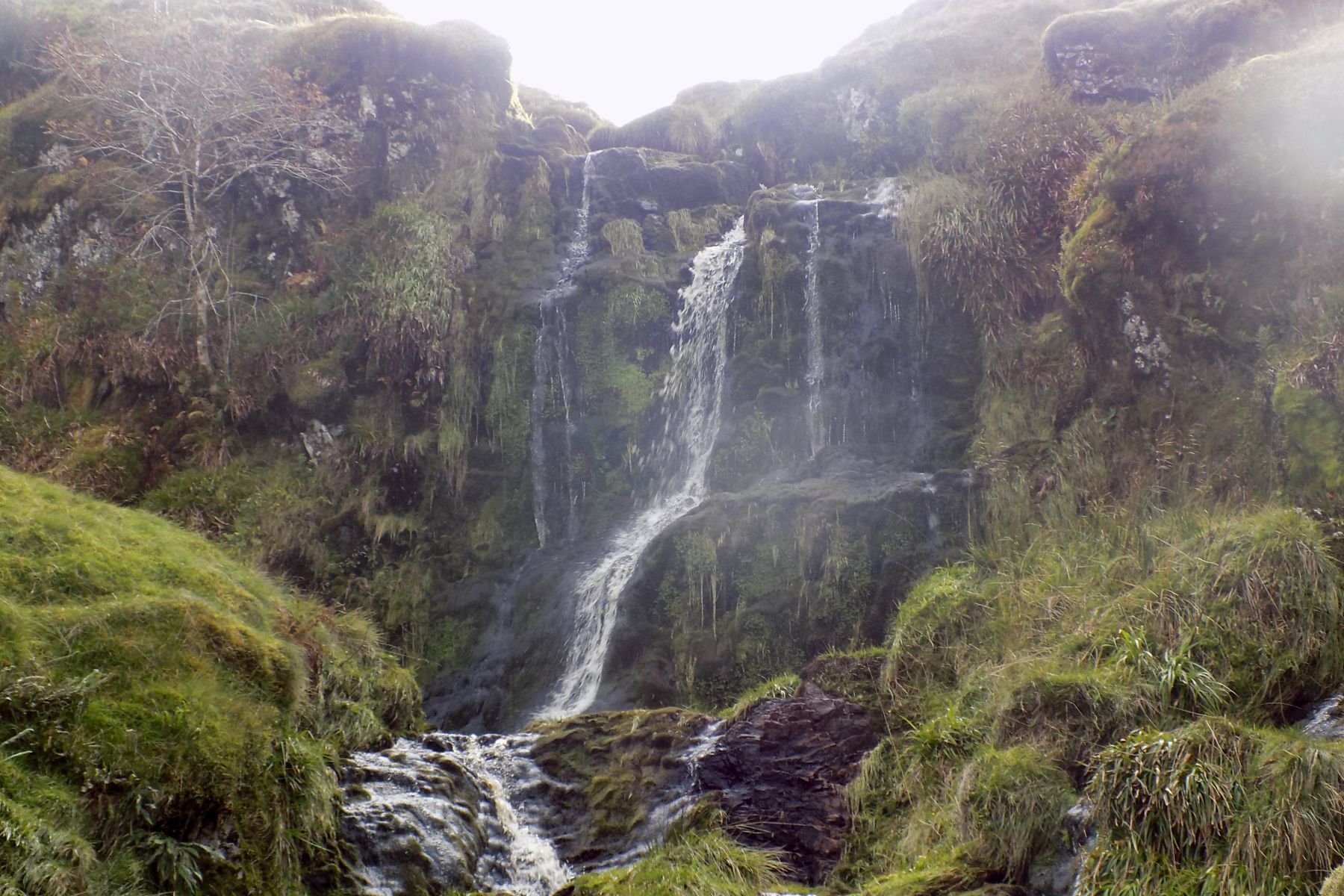 Waterfalls in the Hole of Kailrine in the Campsie Fells