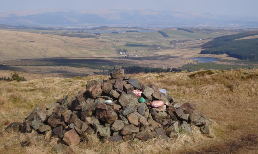 View to the NE from cairn on Tomtain