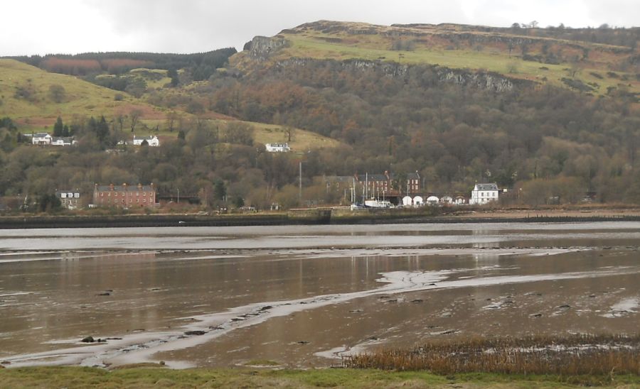 River Clyde and Bowling Basin beneath Kilpatrick Hills