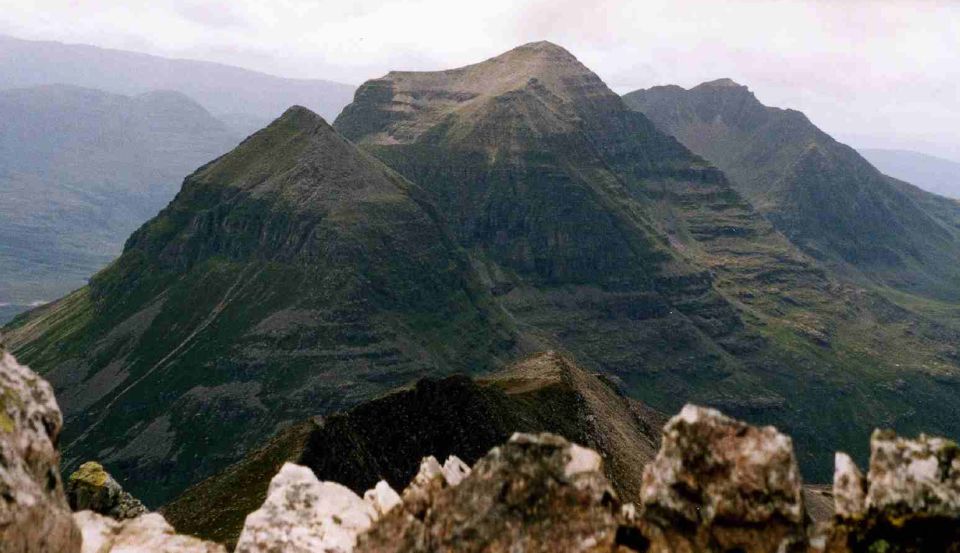Liathach summit ridge from Beinn Eighe