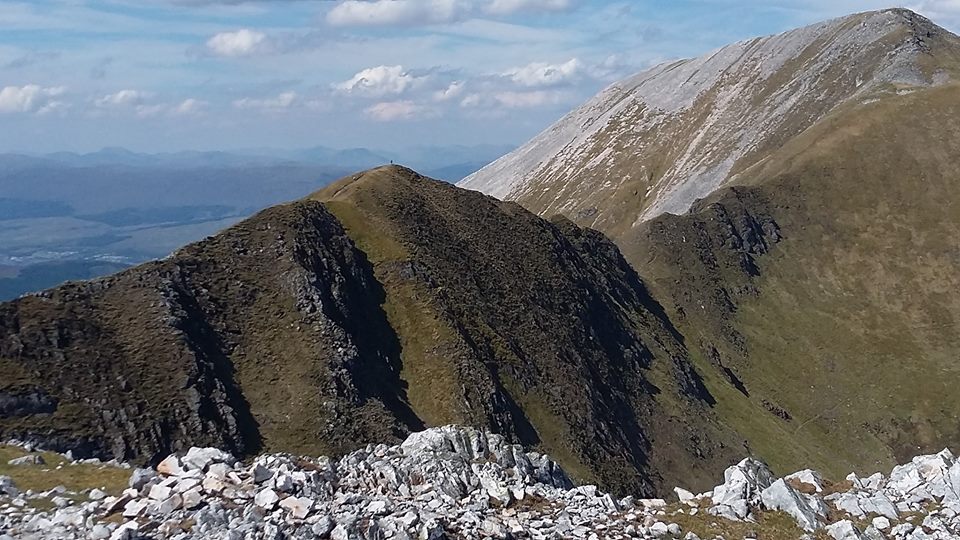 Ring of Steall in the Mamores above Glen Nevis