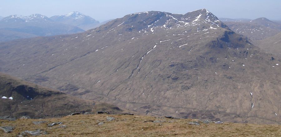 Ben Challum on ascent of Meall Glas