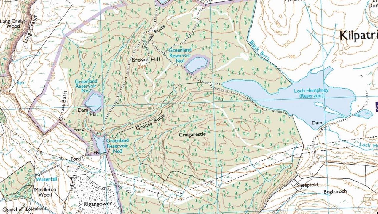 Map of Loch Humphrey