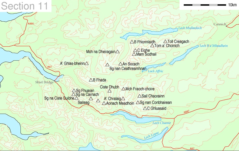 Munros of the North Glen Shiel Region