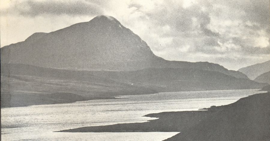 Ben Hope and Loch Hope in Highlands of Northern Scotland