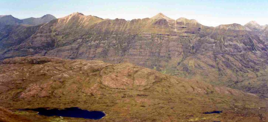 Liathach from Beinn Liath Mhor in the Torridon region of the Scottish Highlands