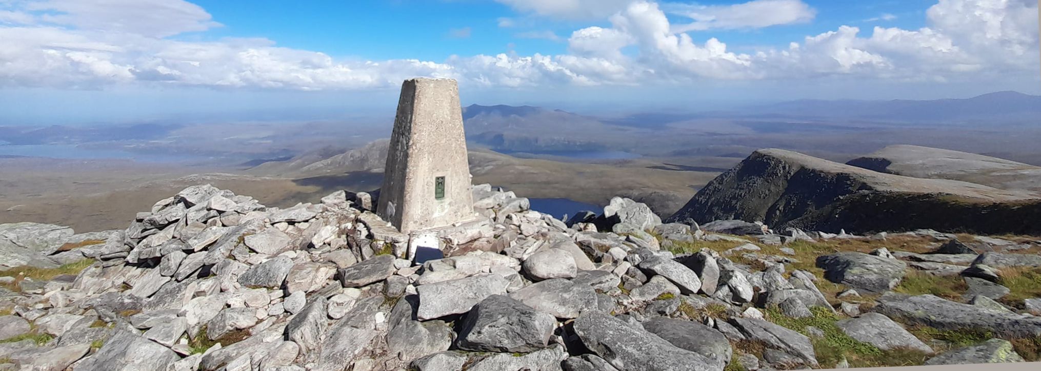 Trig point on summit of Ben Hope