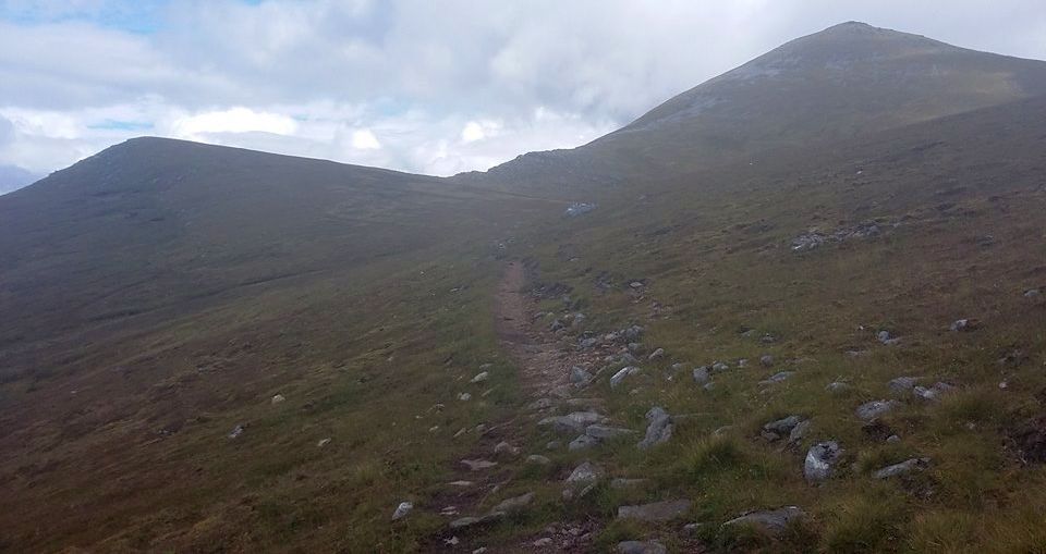 On ascent of Ben Klibreck in Highlands of Northern Scotland