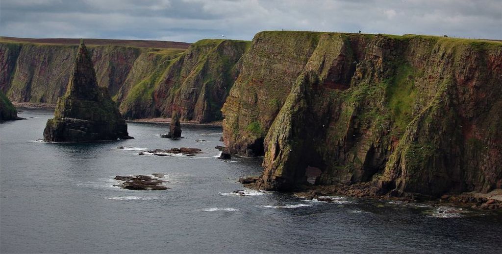 Duncansby Sea Stacks at John O' Groats on the Northern Coast of Scotland